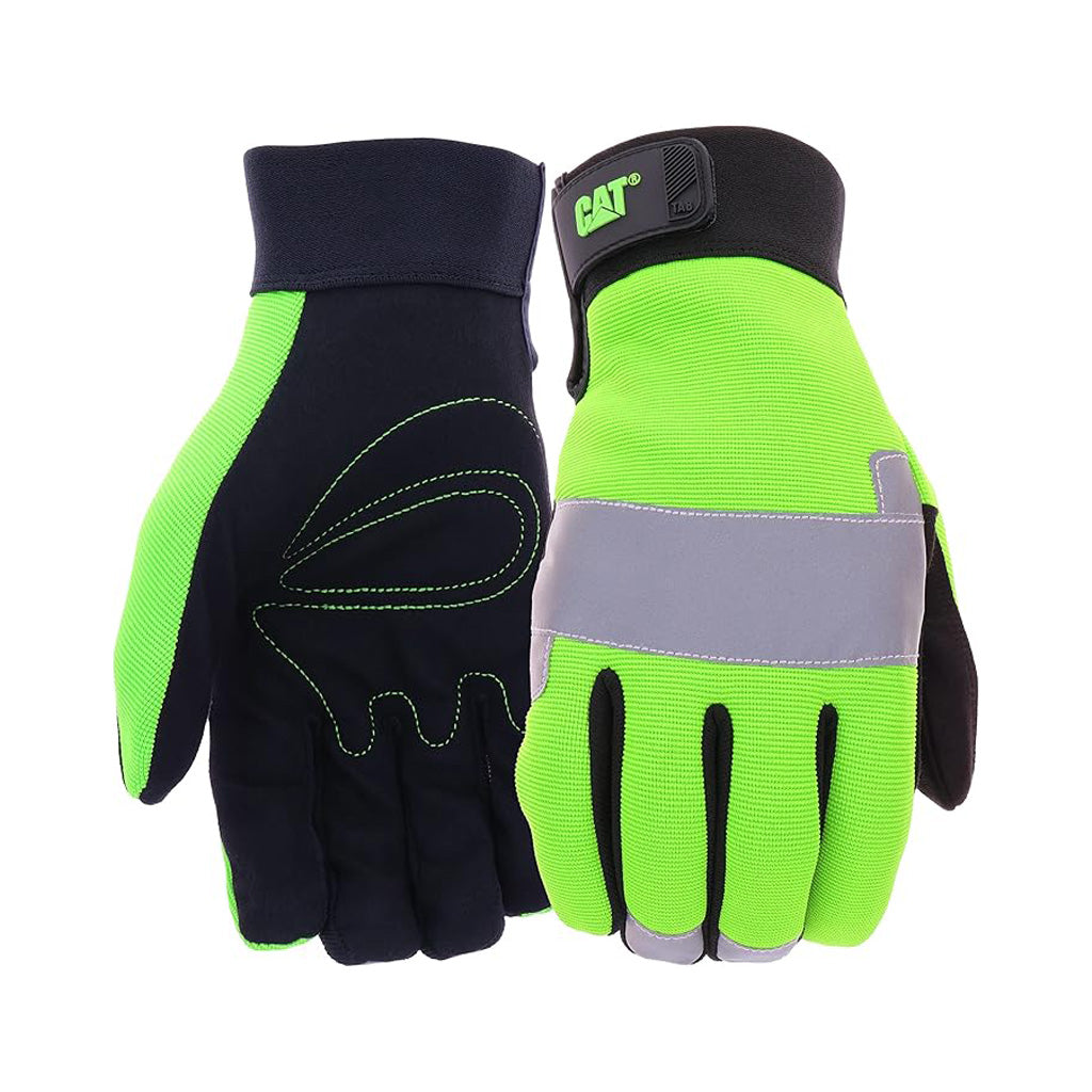 GUANTE CAT ALTA VISIBILIDAD Y MUÑECA AJUSTABLE - TAMAÑO XL