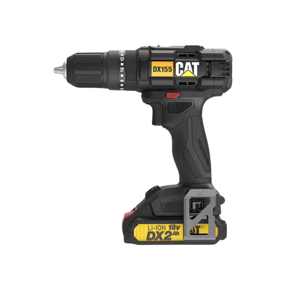 KIT TALADRO ATORNILLADOR A BATERÍA CAT DX 155 CON 1 BATERÍA + CARGADOR + MALETÍN