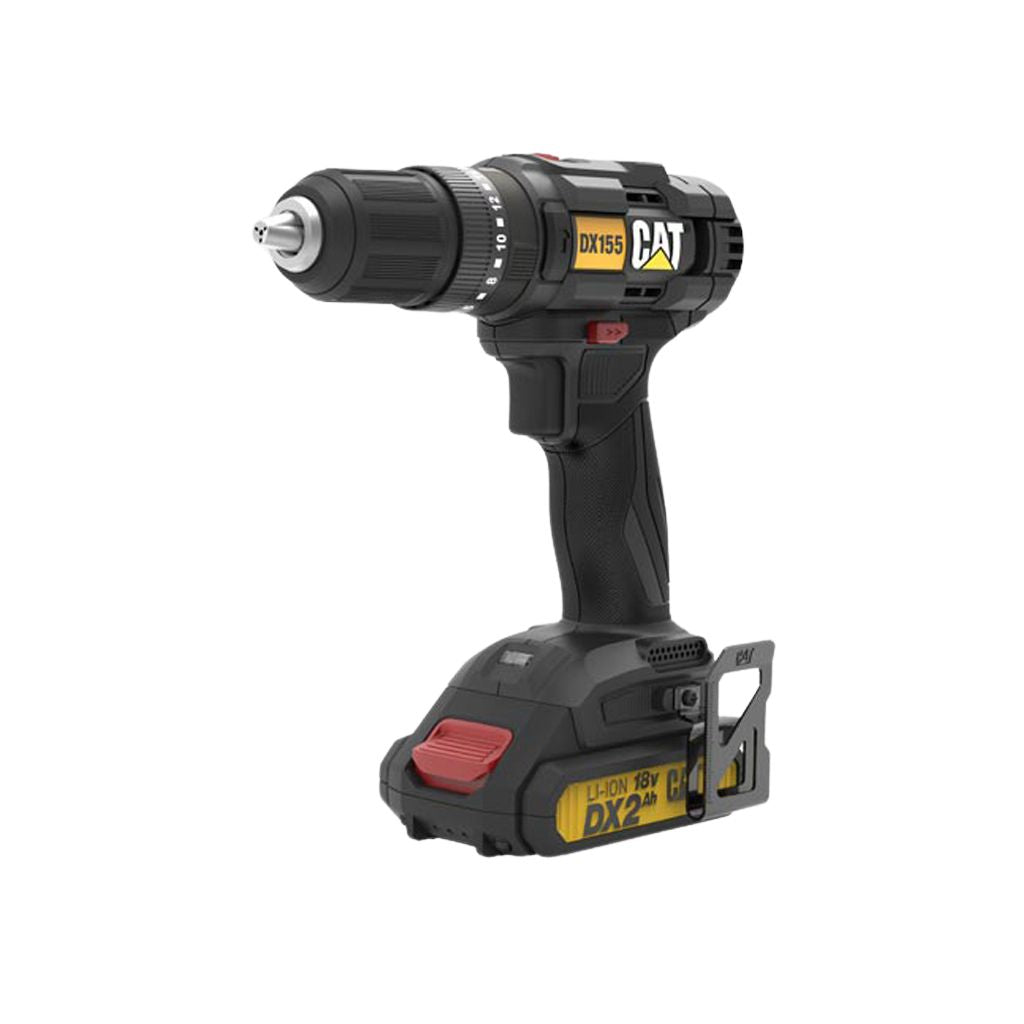 KIT TALADRO ATORNILLADOR A BATERÍA CAT DX 155 CON 1 BATERÍA + CARGADOR + MALETÍN