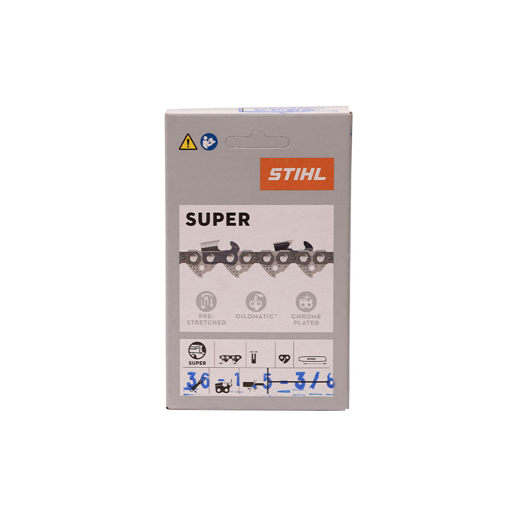 CADENA STIHL 3/8" - PASO 1,5 MM - 36 DIENTES CON LIMA DE REGALO