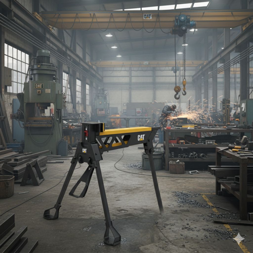 SOPORTE CON PRENSA CAT