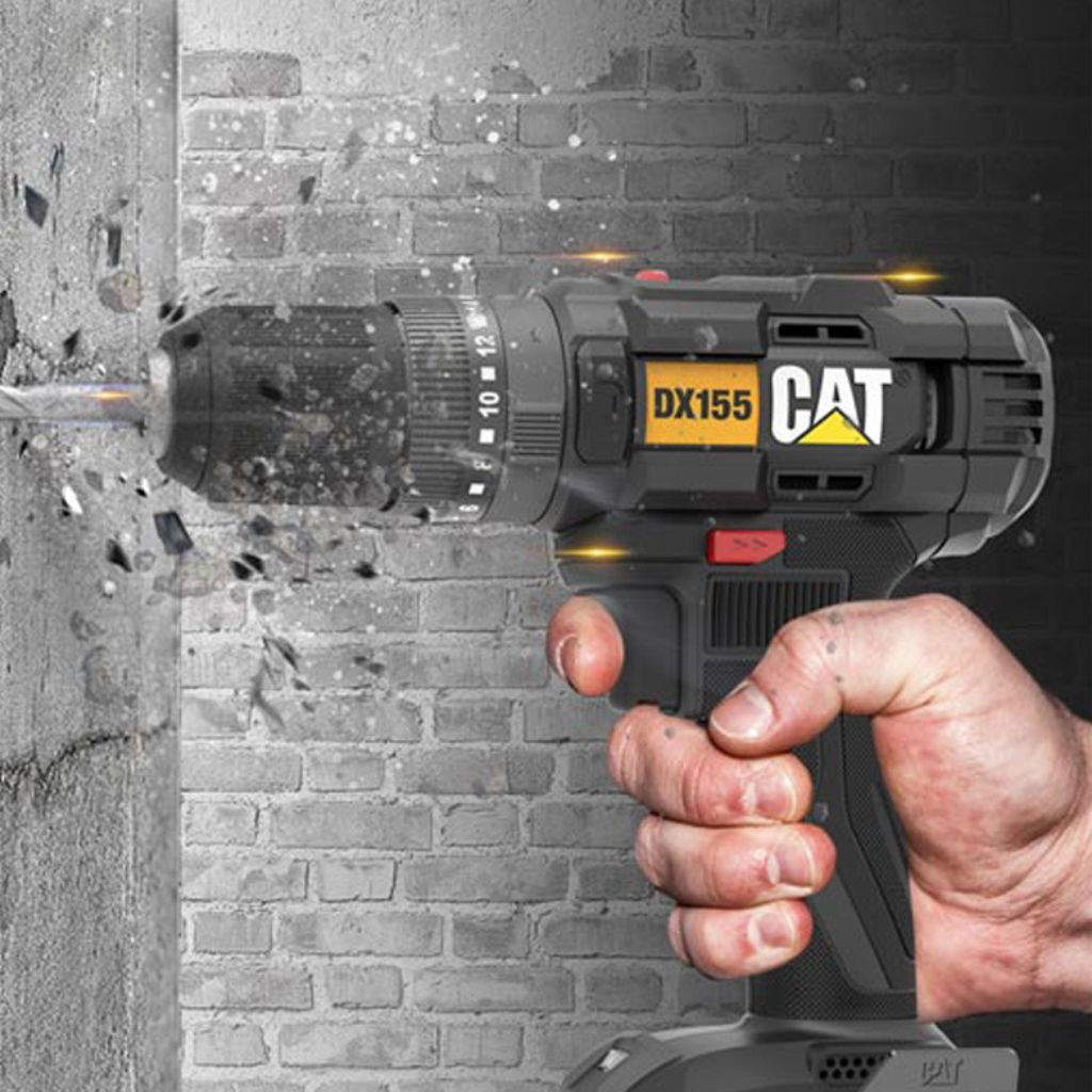 KIT TALADRO ATORNILLADOR A BATERÍA CAT DX 155 CON 1 BATERÍA + CARGADOR + MALETÍN