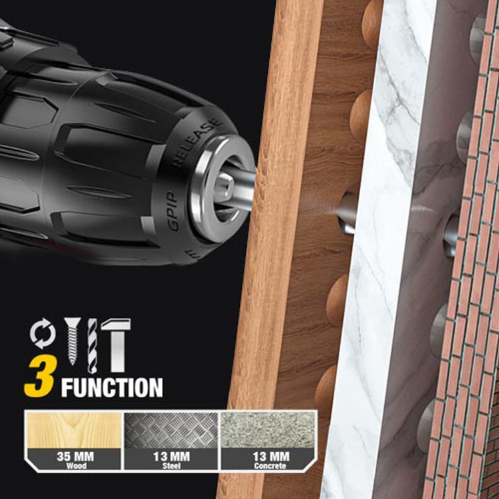 KIT TALADRO ATORNILLADOR A BATERÍA CAT DX 155 CON 1 BATERÍA + CARGADOR + MALETÍN