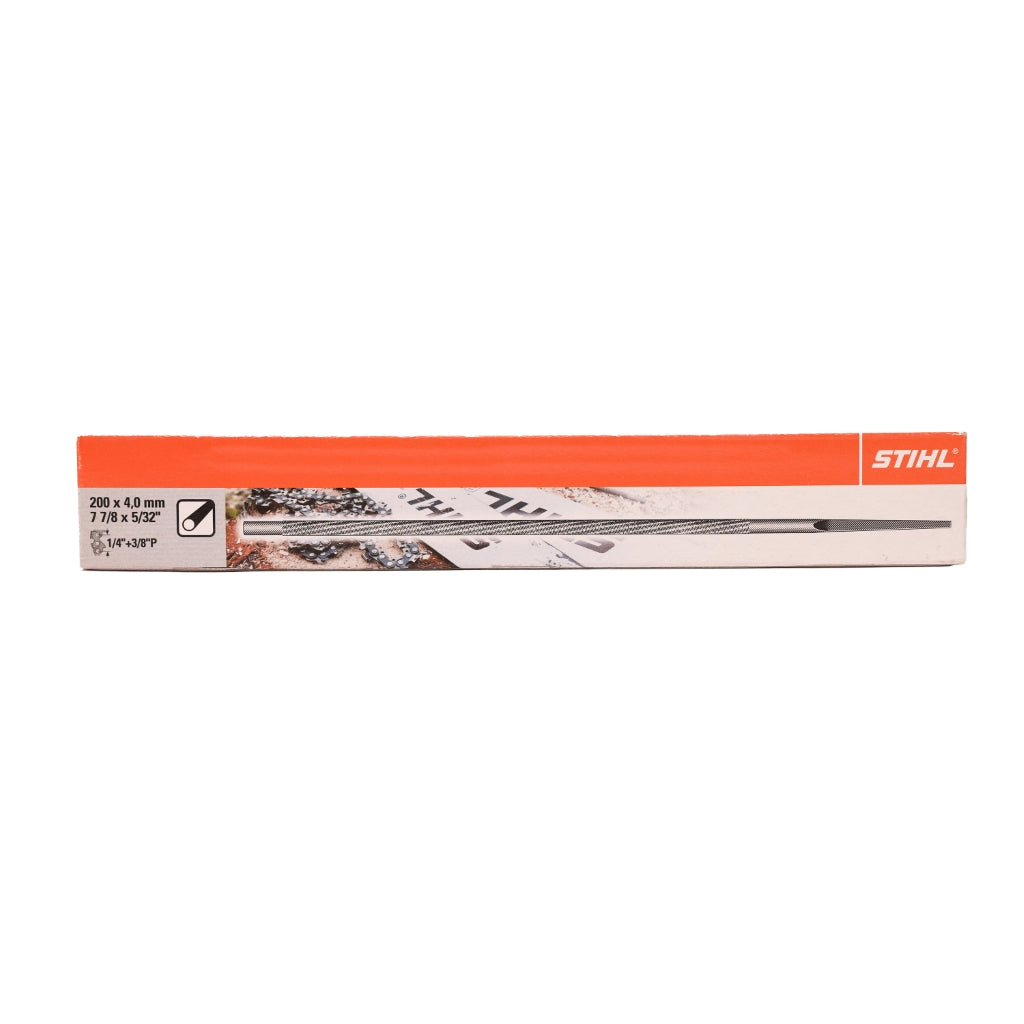 LIMA REDONDA STIHL 200 MM X 4,0 MM PARA CADENAS 1/4" Y 3/8" X 1 UNIDAD