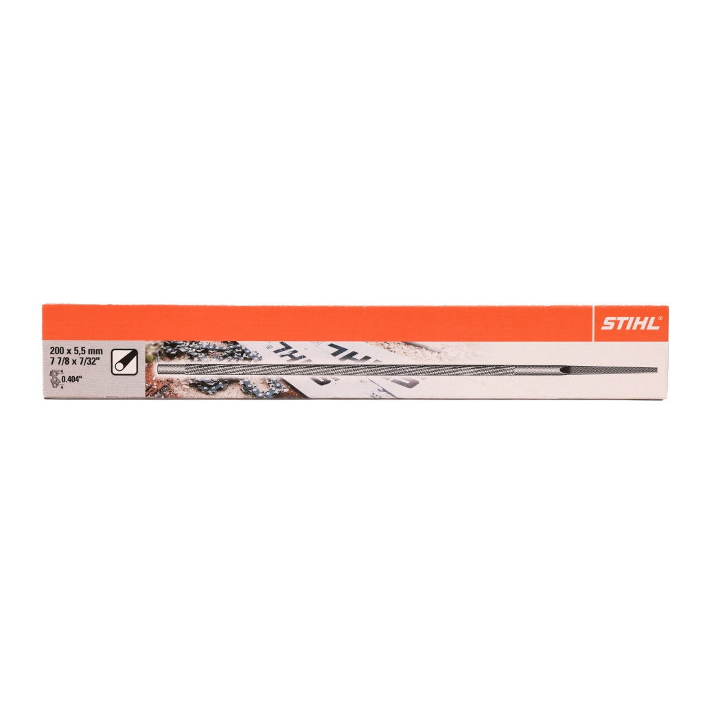 LIMA REDONDA STIHL 200 MM X 5,5 MM PARA CADENA 0.404" X 1 UNIDAD
