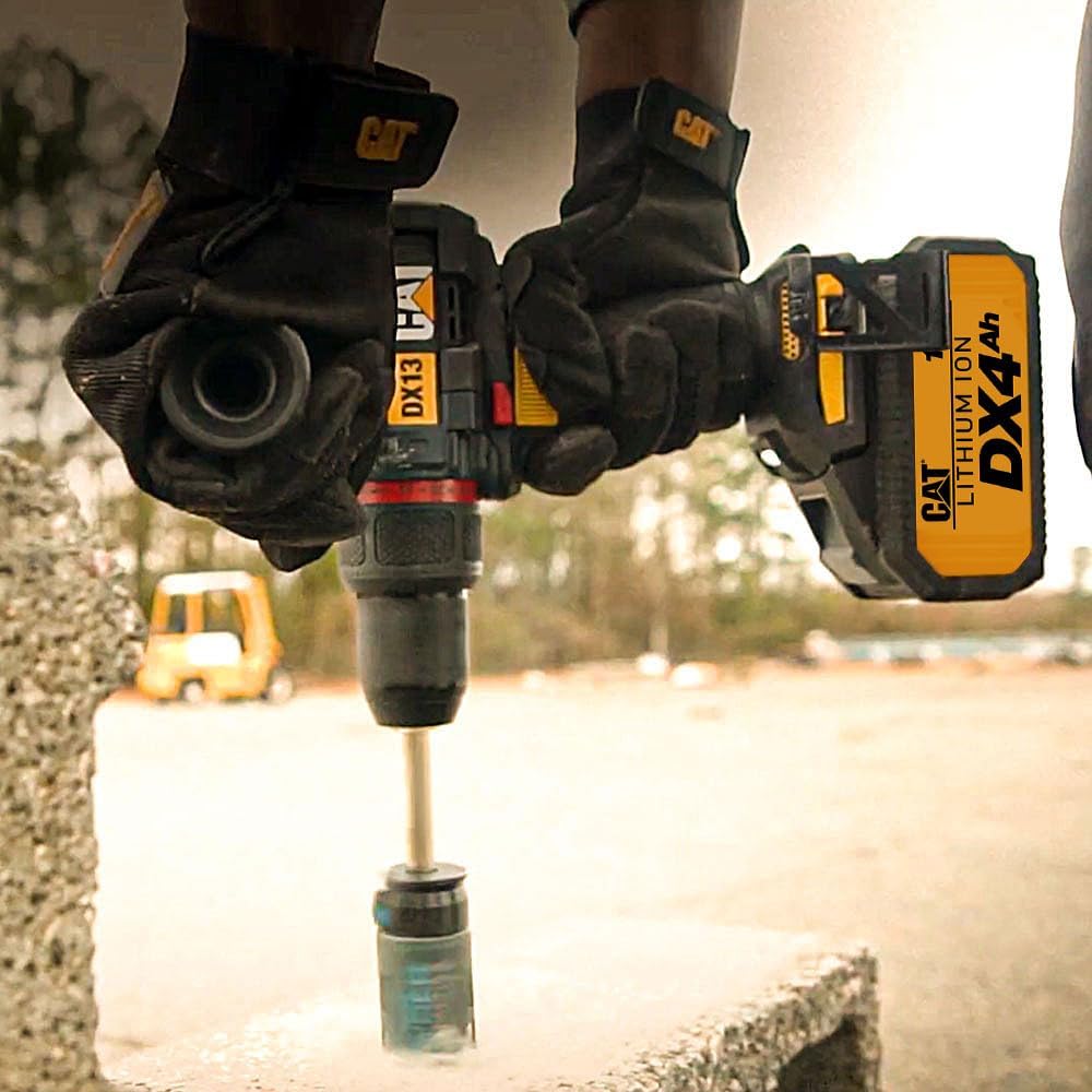 KIT TALADRO DX13.1 C/PERCUTOR 13MM 80NM BRUSHLESS 2 BAT 4AH C/CARGADOR