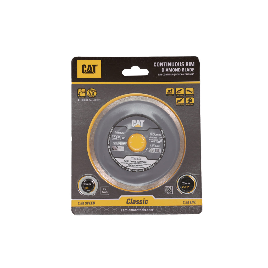 DISCO DIAMANTADO CAT CONTINUO 4 1/3" / 110MM