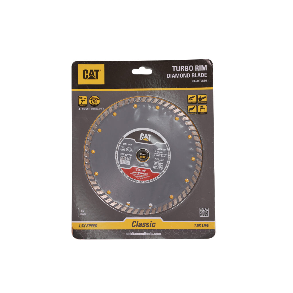 DISCO DIAMANTADO CAT TURBO 7" X 180MM
