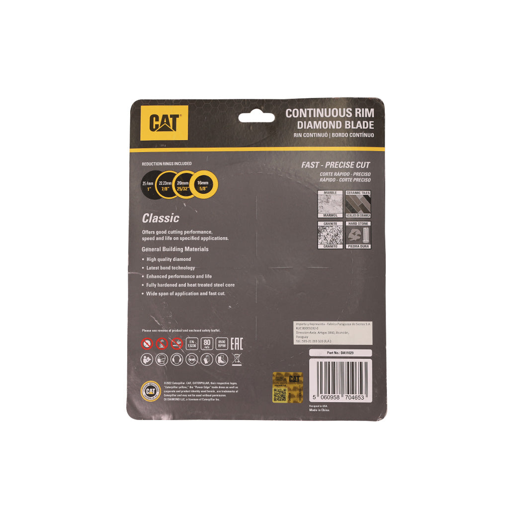 DISCO DIAMANTADO CONTINUO CAT CONTINUO 7" / 180MM