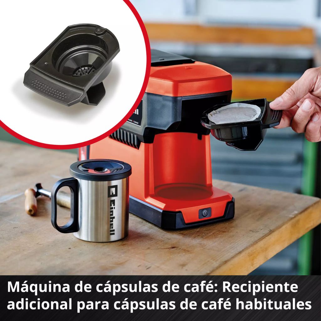 CAFETERA A BATERÍA EINHELL TE-CF 18 S/ BATERÍA