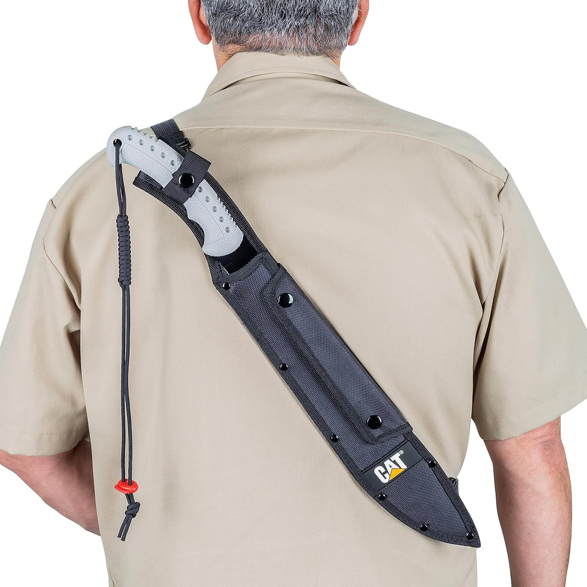 MACHETE CAT CON FUNDA 21" HOJA INOX