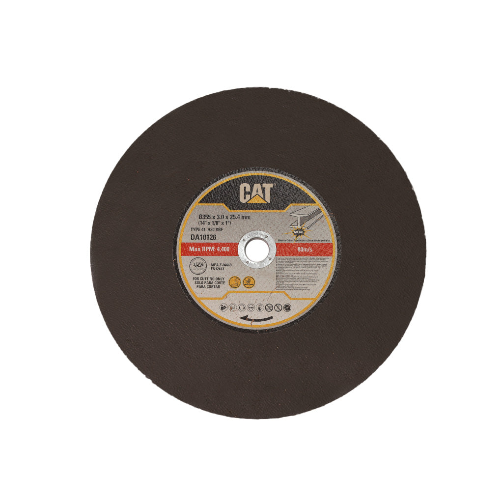 DISCO DE CORTE CAT P/ METAL 355 X 3,0 X 25,40MM X 5 UNIDADES