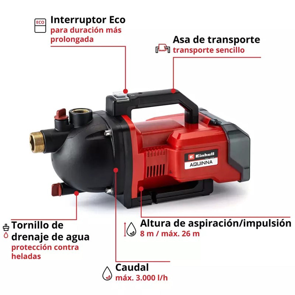 BOMBA DE AGUA EINHELL AQUINNA 36/30