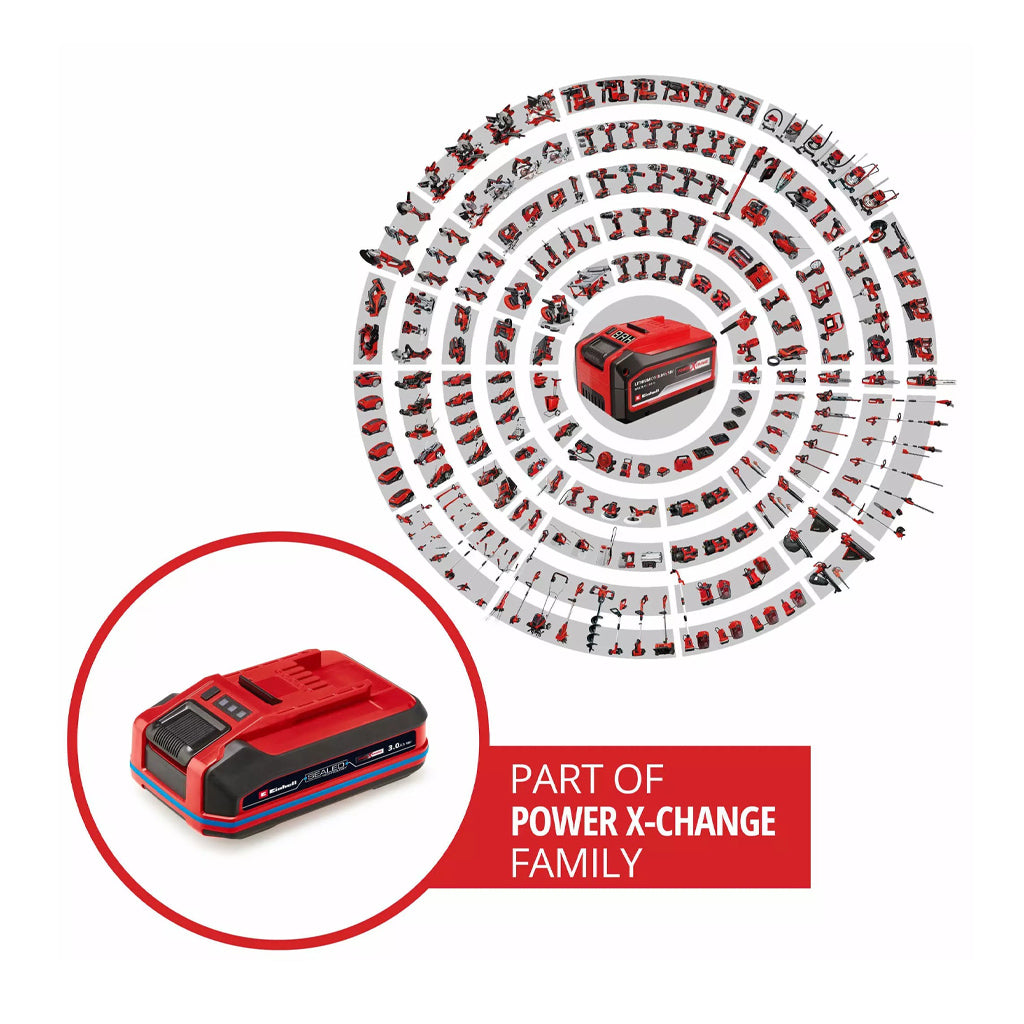 BATERÍA EINHELL SEALED PXC 3,0 AH ANTIPOLVO Y CHORROS DE AGUA