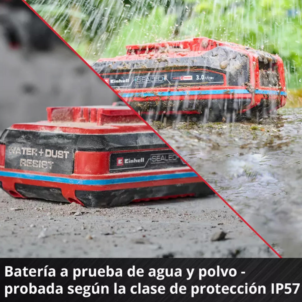 BATERÍA EINHELL SEALED PXC 3,0 AH ANTIPOLVO Y CHORROS DE AGUA