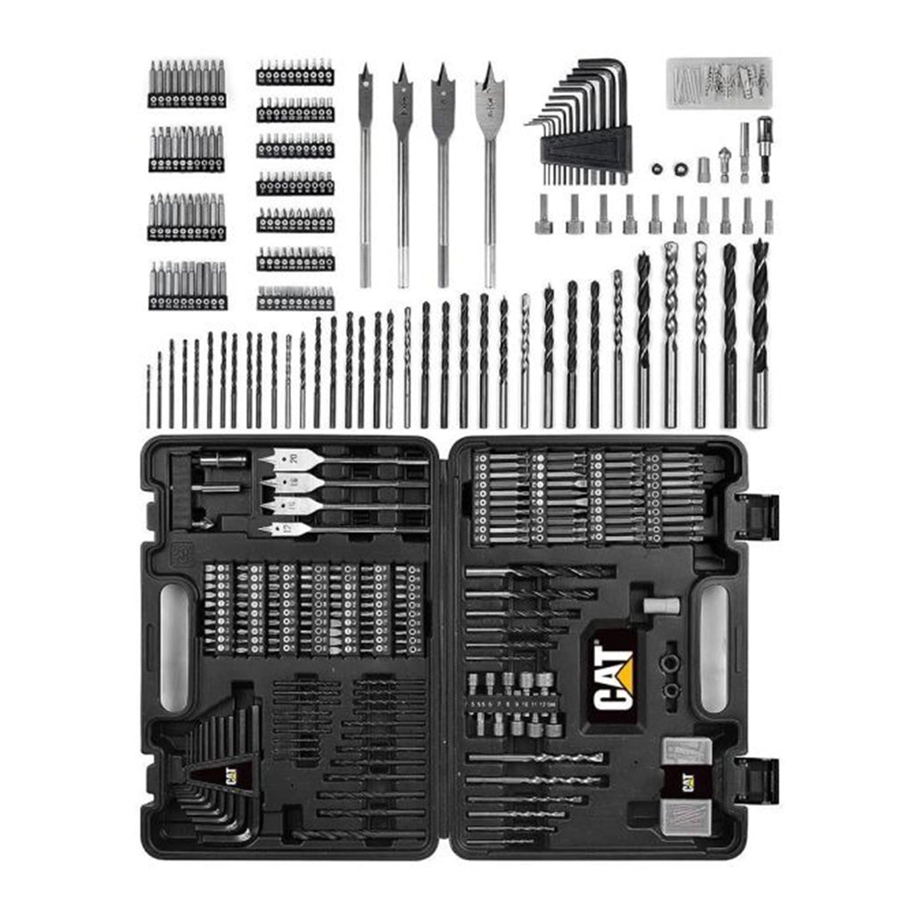 SET DE BITS Y MECHAS CAT 201 PIEZAS