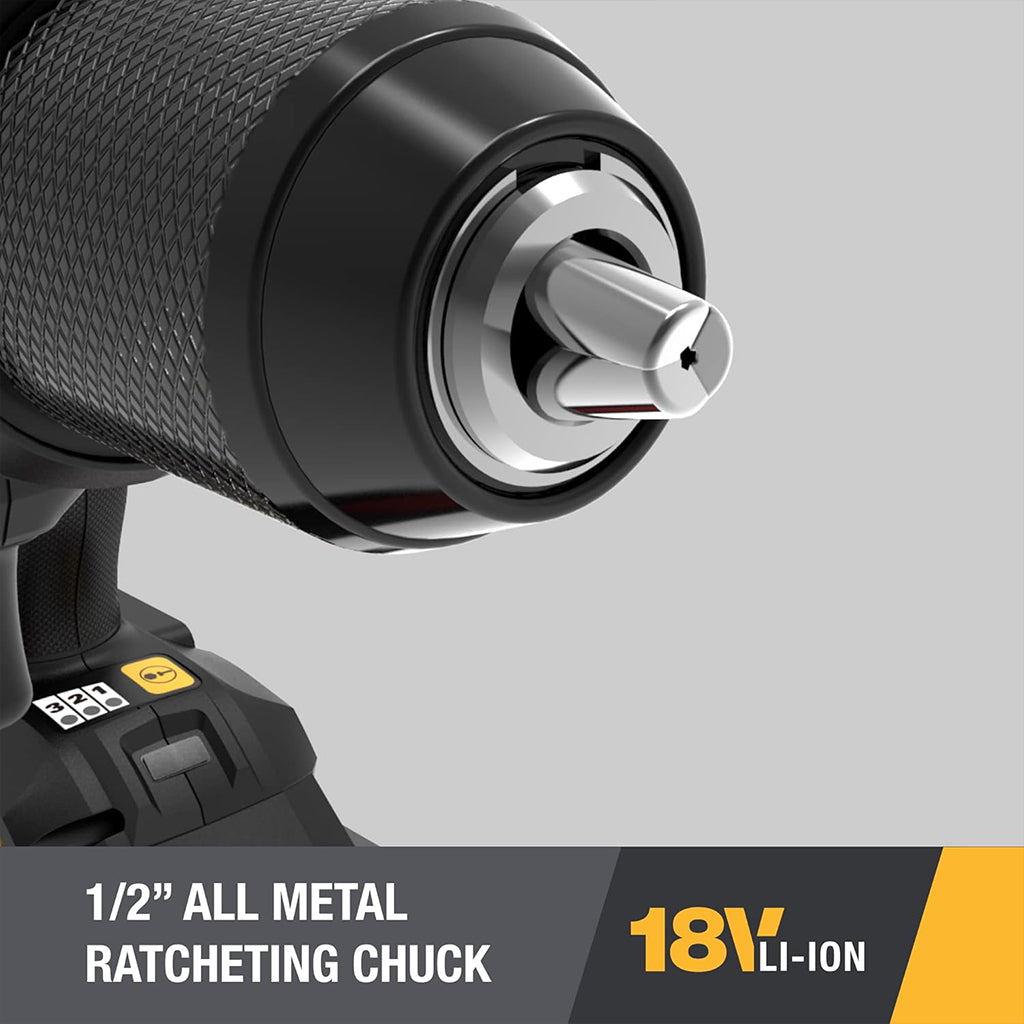 KIT TALADRO PERCUTOR A BATERÍA CAT DX12 CON 2 BATERÍAS + CARGADOR