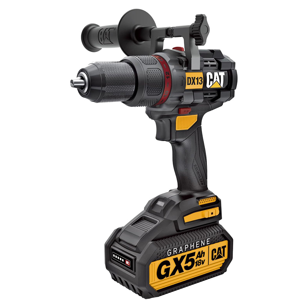 TALADRO ATORNILLADOR A BATERÍA CAT DX13 CON 1 BATERÍA + CARGADOR + MALETÍN