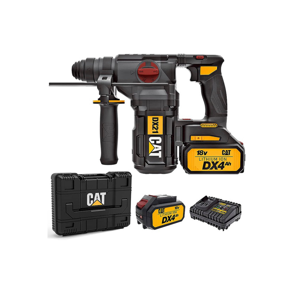 ROTOMARTILLO A BATERÍA CAT DX21 CON 2 BATERÍAS + CARGADOR + MALETÍN