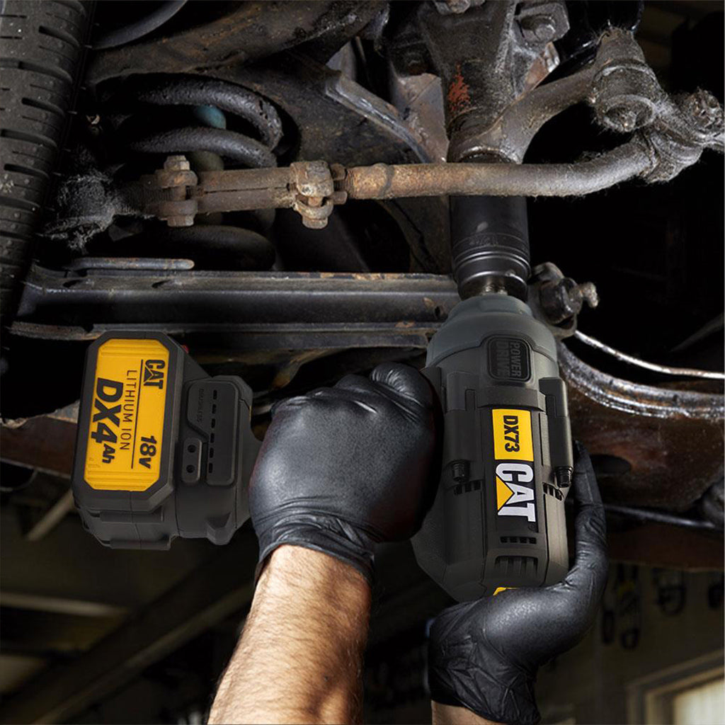 KIT LLAVE DE IMPACTO A BATERÍA CAT DX73 CON 2 BATERÍAS + CARGADOR + MALETÍN