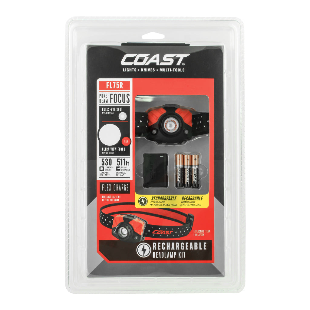 LINTERNA P/ CABEZA COAST FL75R - 530 LM - 156 MTS