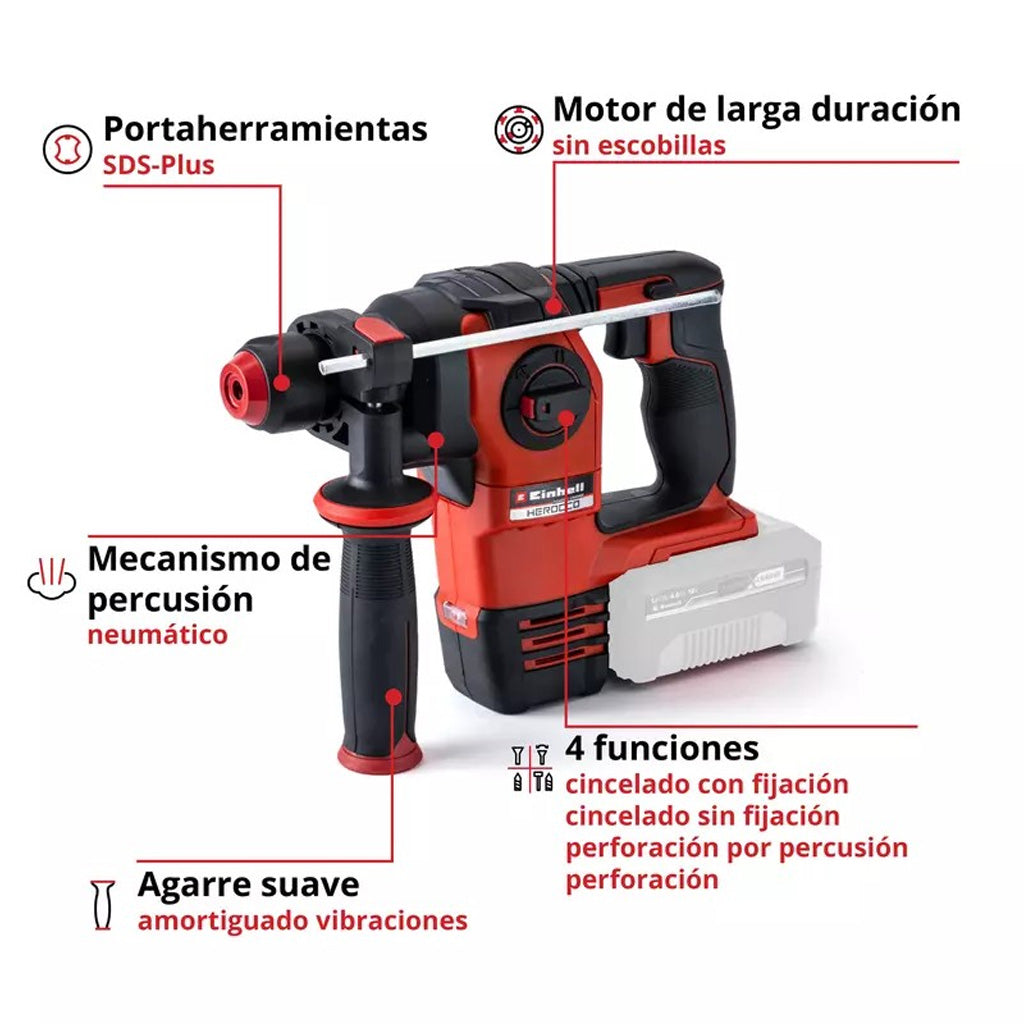 MARTILLO PERFORADO EINHELL HEROCCO 18/20 S/ BATERÍA