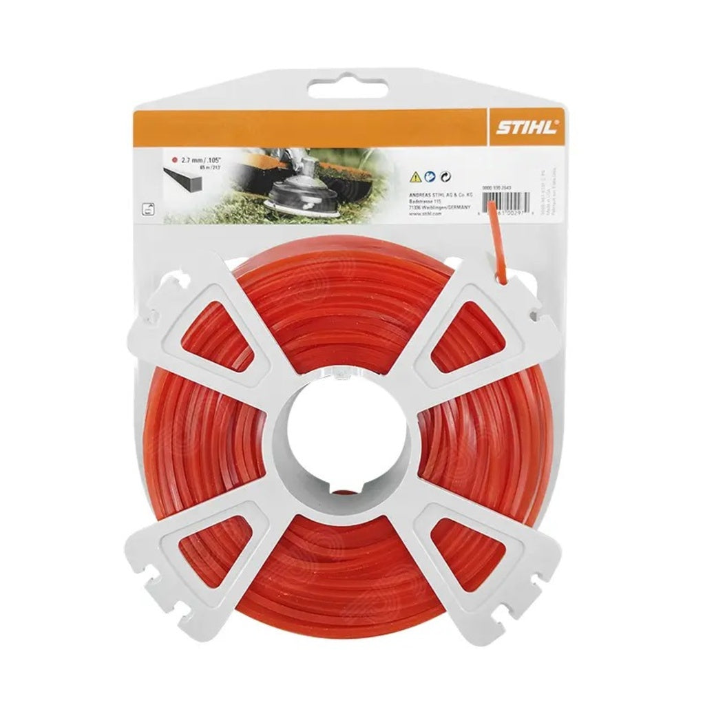 HILO DE CORTE STIHL 2,7 MM X 65 MTS CUADRADO