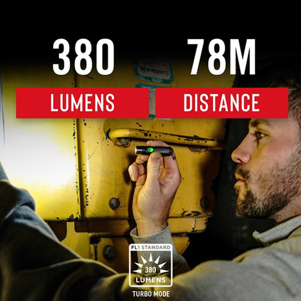 LINTERNA LLAVERO COAST KL20R - 380 LM - 78 MTS