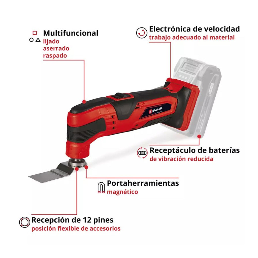 HERRAMIENTA MULTIFUNCIÓN EINHELL TC-MG 18 S/ BATERÍA