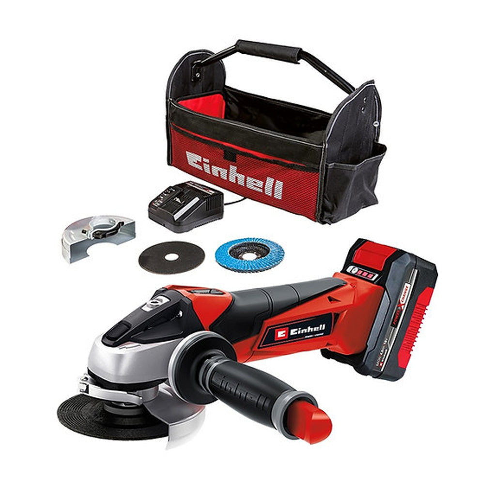 KIT AMOLADORA ANGULAR EINHELL TE-AG 18/115