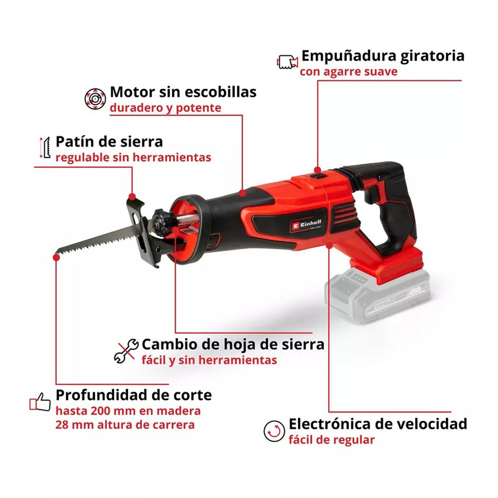 SIERRA SABLE EINHELL TE-AP 18/28 S/ BATERÍA