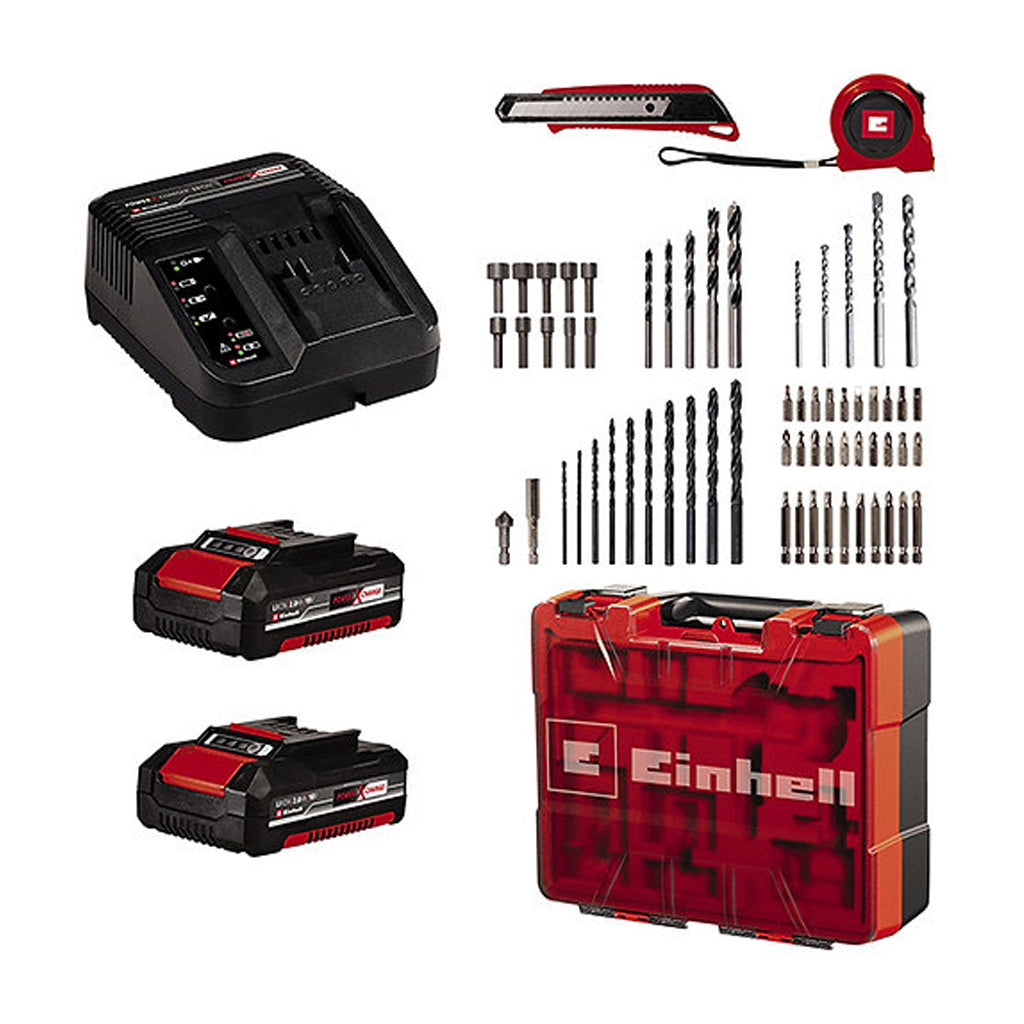 KIT TALADRO ATORNILLADOR PERCUTOR EINHELL TE-CD 18/40