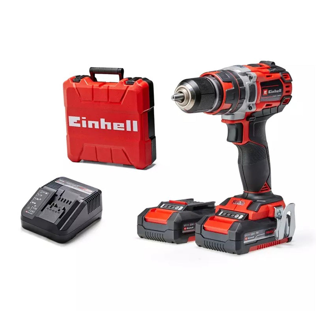 TALADRO ATORNILLADOR PERCUTOR EINHELL TE-CD 18/50 LI-I BL C/ 2 BATERÍAS