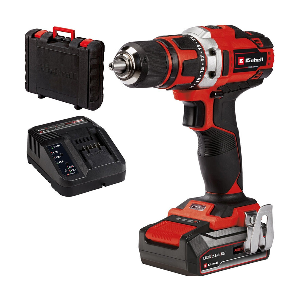 TALADRO ATORNILLADOR EINHELL TE-CD 18/40 C/BATERÍA