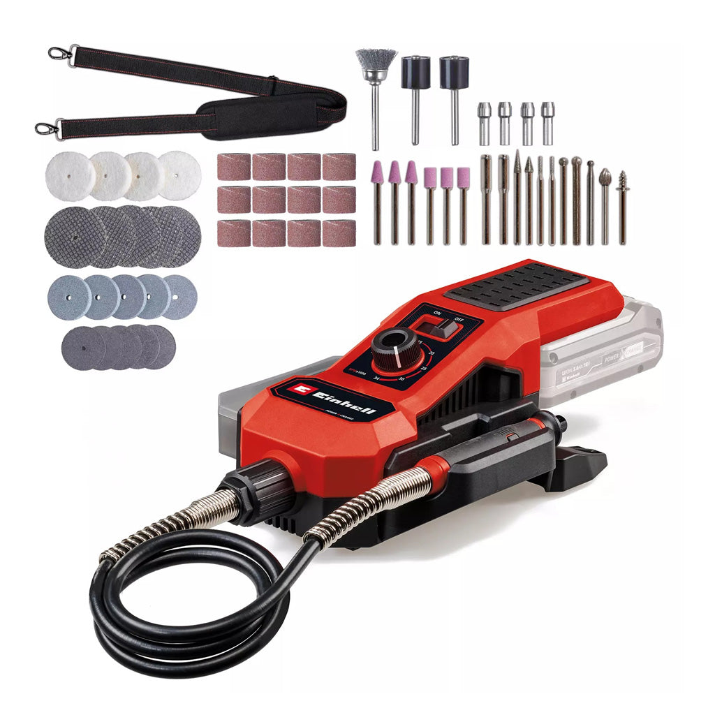 KIT ESMERILADORA/GRABADORA EINHELL TE-MT 18/34 S/ BATERÍA