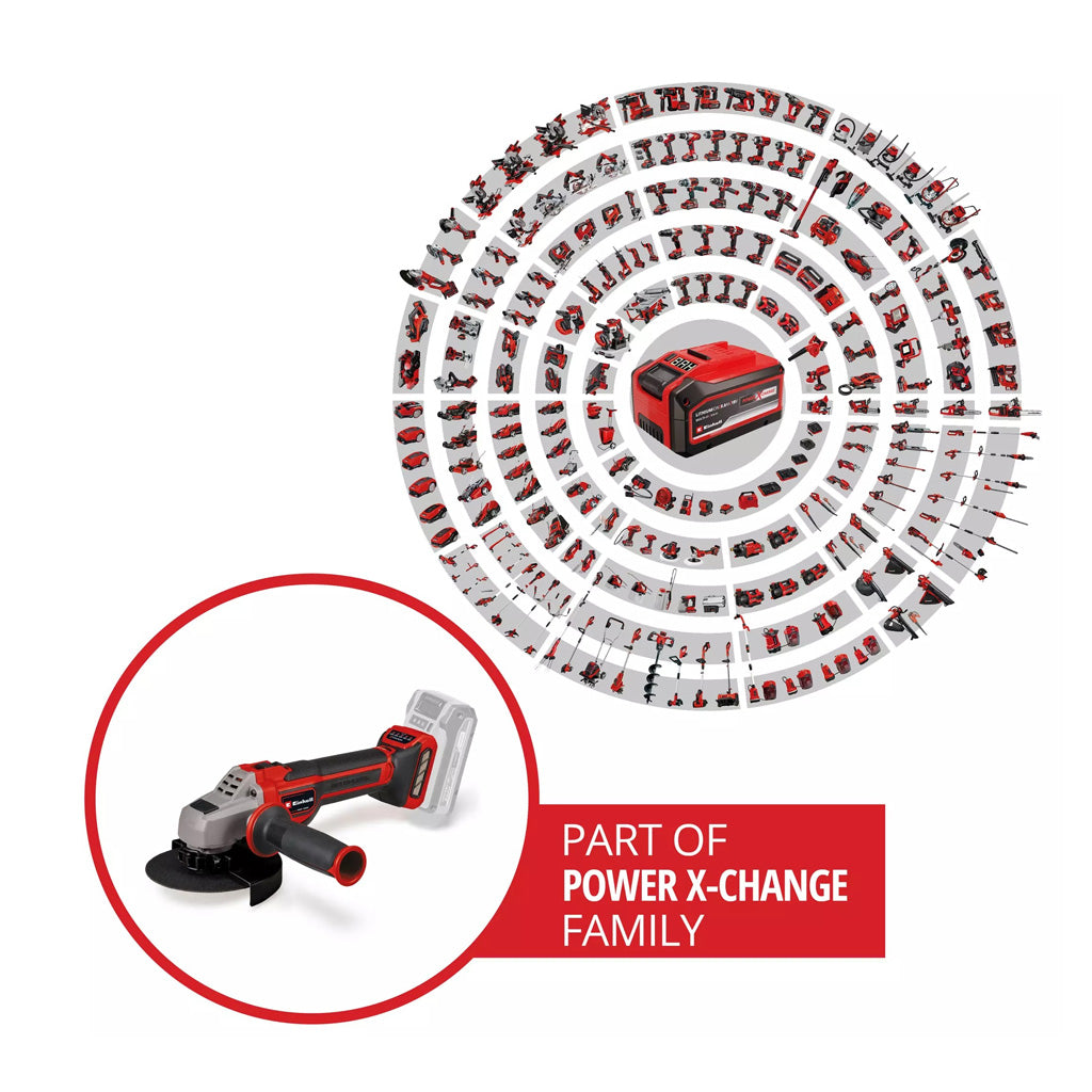 AMOLADORA ANGULAR EINHELL TP-AG 18/125 CE Q S/ BATERÍA