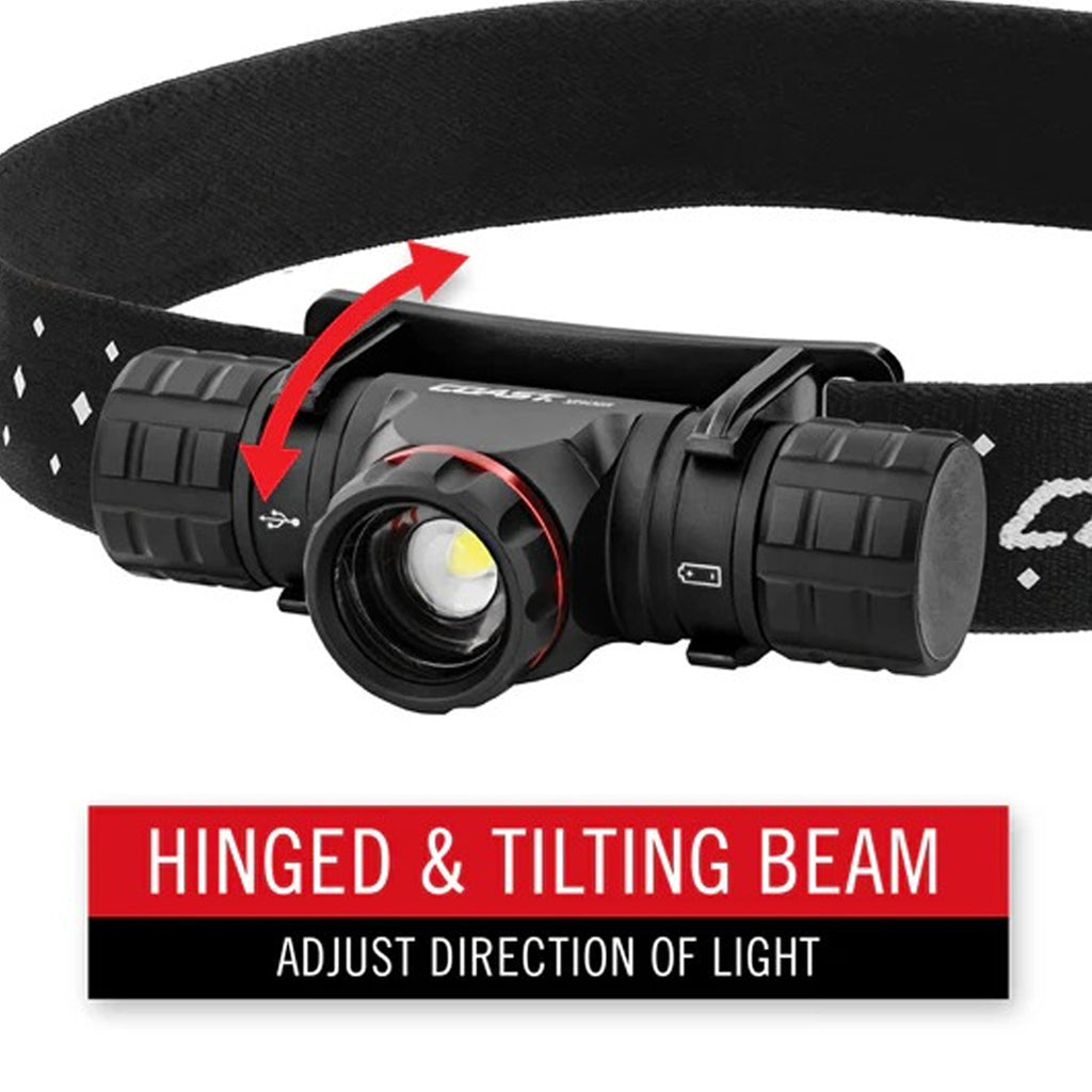 LINTERNA P/ CABEZA COAST XPH30R - 1200 LM - 185 MTS