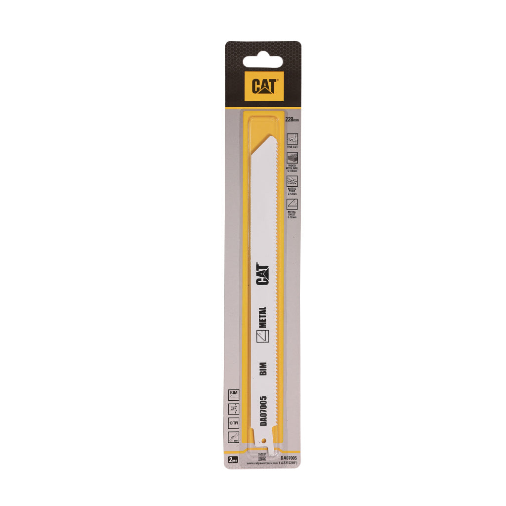 HOJA DE SIERRA SABLE CAT P/ METAL 228 MM 10 TPI X 2 UNIDADES