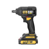 LLAVE DE IMPACTO CAT 18V, 1/2" 350NM 3 VELOCIDADES CON CARGADOR Y BATERIA DX7060