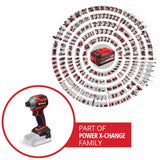 ATORNILLADOR DE IMPACTO A BATERÍA EINHELL TP-CI 18/250 S/ BATERÍA