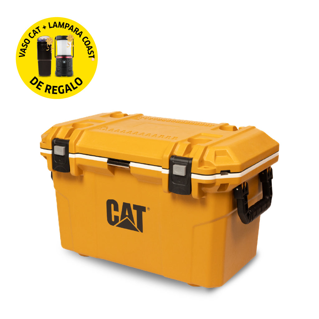 CONSERVADORA CAT 70 L + VASO TÉRMICO CAT 1L Y LINTERNA COAST EAL25