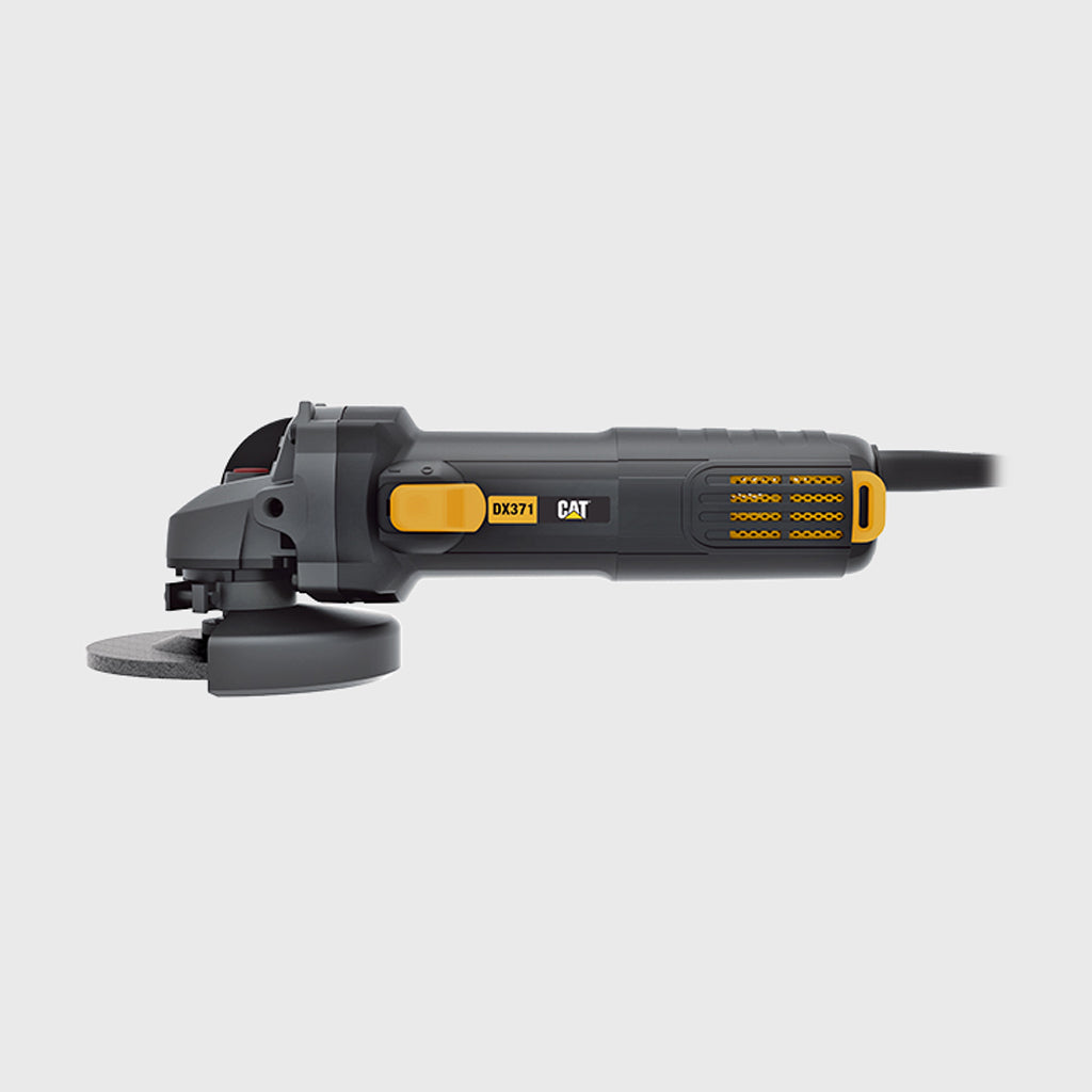 KIT AMOLADORA ANGULAR ELÉCTRICA CAT DX371 + MALETÍN Y 3 DISCOS