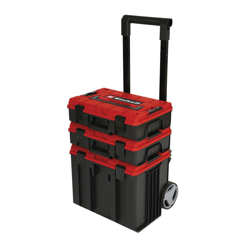 SET 3 MALETINES APILABLES EINHELL E-CASE TOWER CON RUEDAS