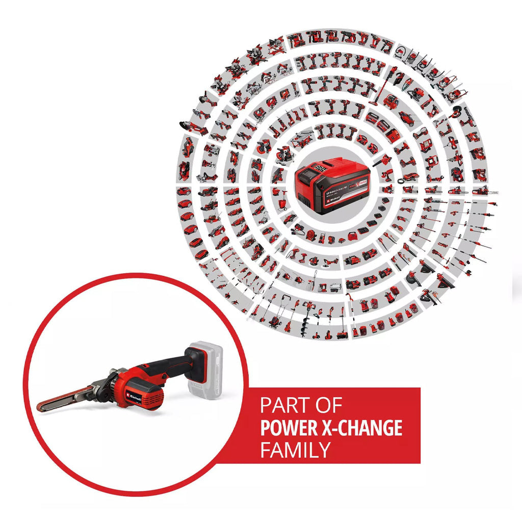 KIT LIJADORA DE BANDA EINHELL TE-BF 18 S/ BATERÍA
