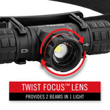 LINTERNA P/ CABEZA COAST XPH30R - 1200 LM - 185 MTS