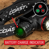 LINTERNA P/ CABEZA COAST XPH30R - 1200 LM - 185 MTS